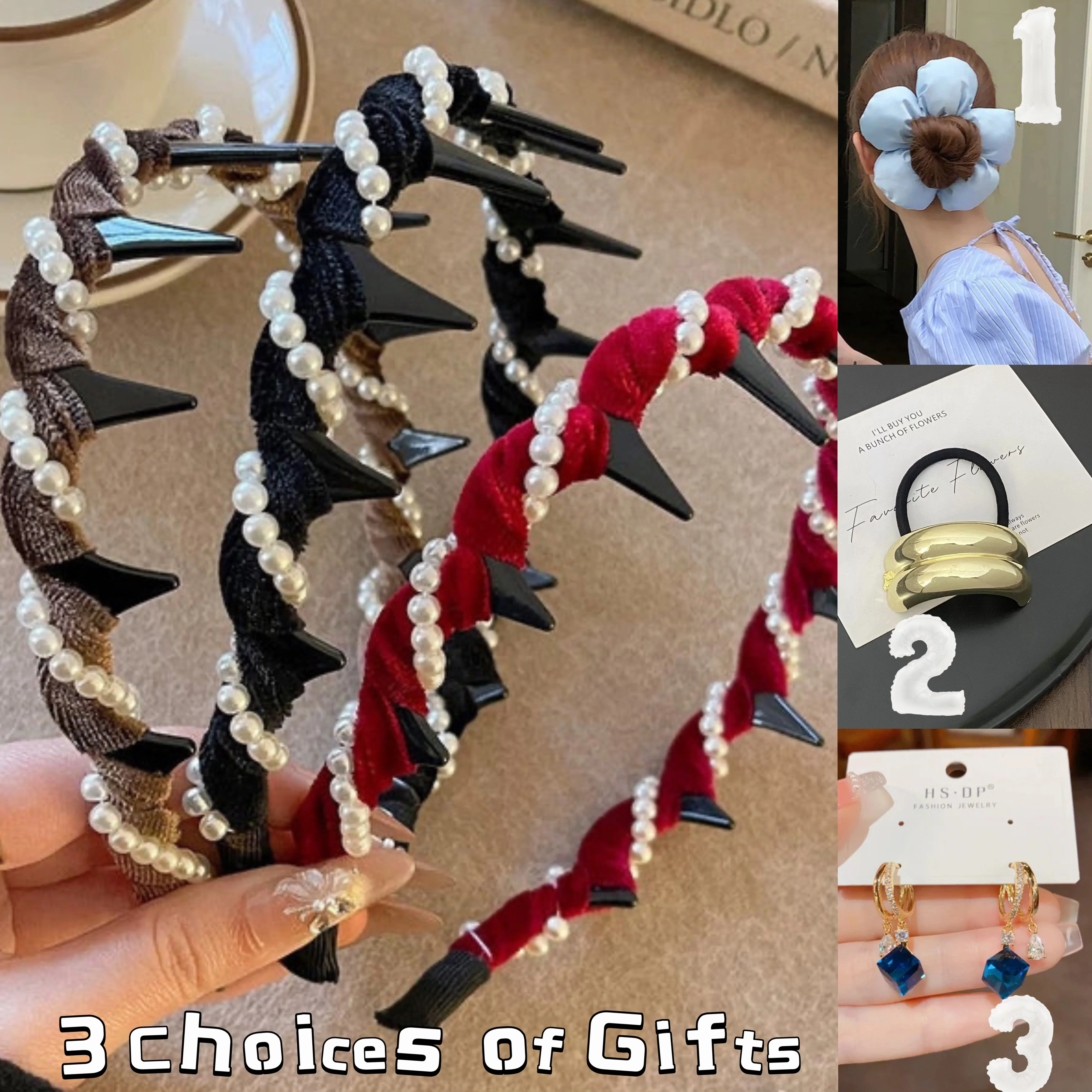 🔥Buy 1 Get 2 Free🔥Vintage High Cranium Artificial Pearl Hairband - Image 12