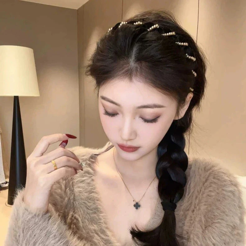 🔥Buy 1 Get 2 Free🔥Vintage High Cranium Artificial Pearl Hairband - Image 7