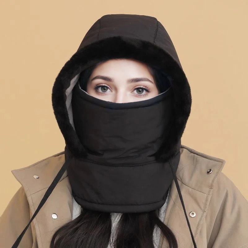📢Stock running low! ☃️Plush-lined Thickened Thermal Hat with Face Mask for Men and Women