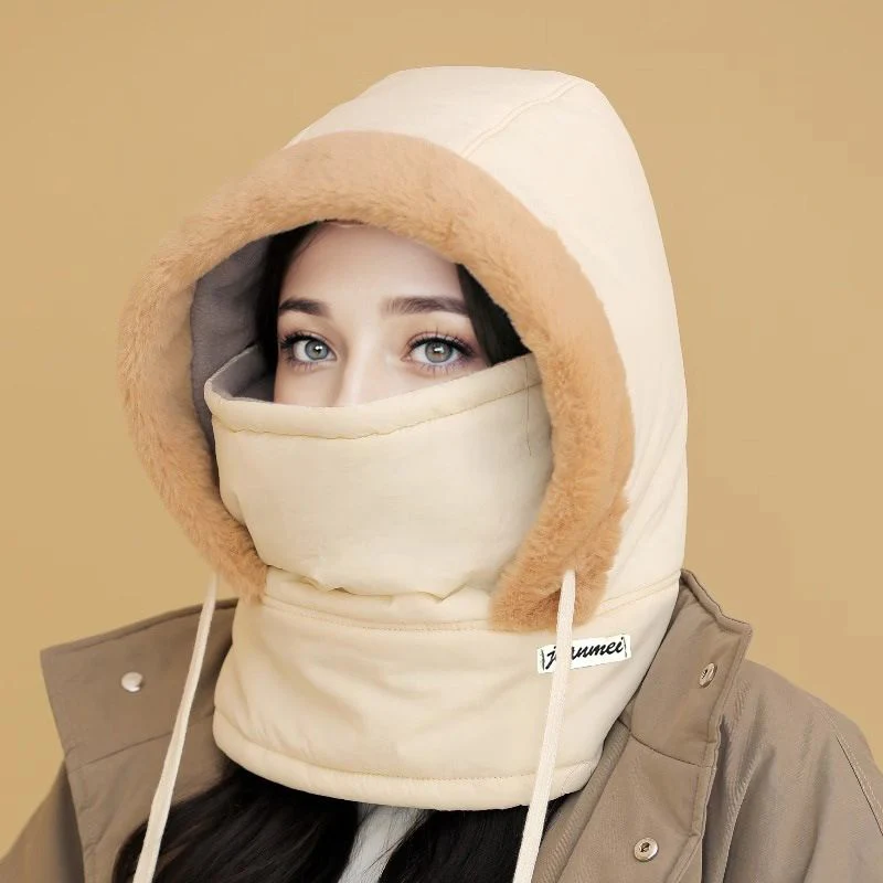 📢Stock running low! ☃️Plush-lined Thickened Thermal Hat with Face Mask for Men and Women - Image 12