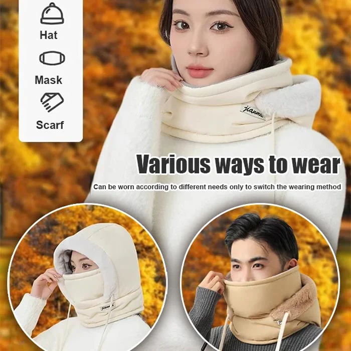 📢Stock running low! ☃️Plush-lined Thickened Thermal Hat with Face Mask for Men and Women - Image 5