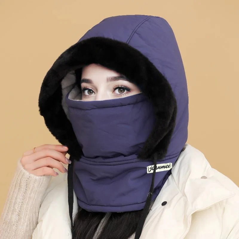 📢Stock running low! ☃️Plush-lined Thickened Thermal Hat with Face Mask for Men and Women - Image 7