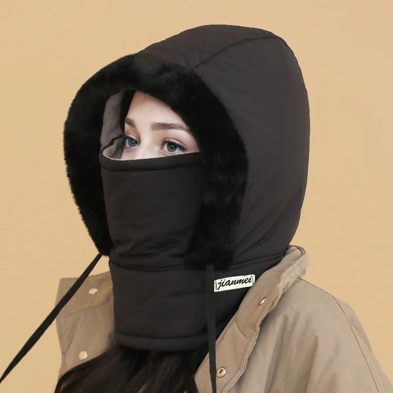 📢Stock running low! ☃️Plush-lined Thickened Thermal Hat with Face Mask for Men and Women - Image 8