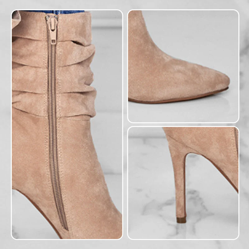 💖2025 Hot Sale💖Women's Pointed Toe High Heel Short Boots - Image 6