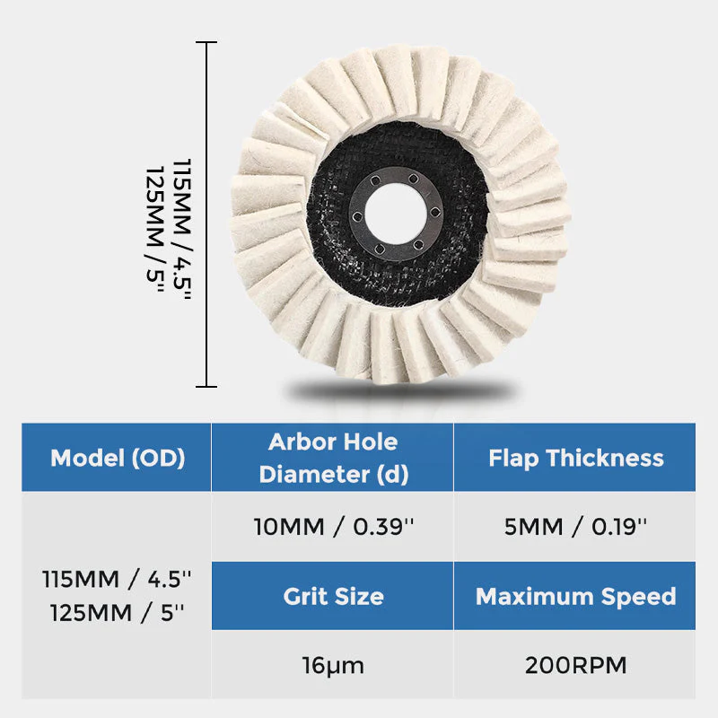 ✨Limited Sale 50% OFF✨Wool Felt Flap Polishing Disc - Image 8