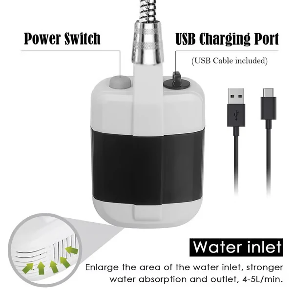 🔥Hot Sale 58% OFF💦Portable Shower for Camping with Water Pump🚀 - Image 4