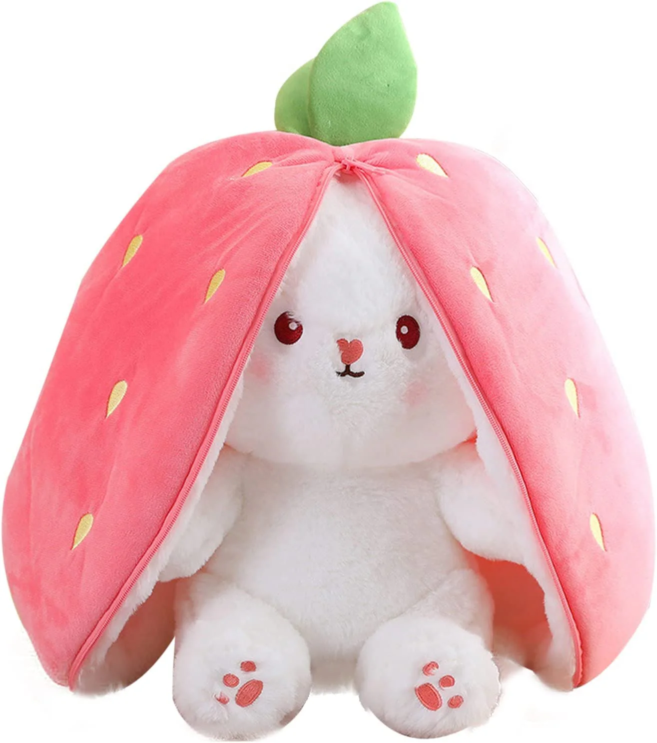 🍓 LAST DAY PROMOTION - 50%OFF🍓Strawberry Bunny Transformed into Little Rabbit🎀 Fruit Doll Plush Toy🐰 - Image 13