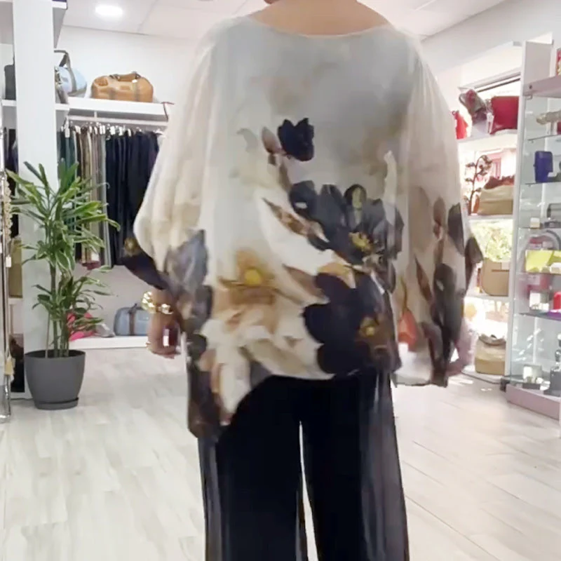 Women's Casual Printed Round Neck Top - Image 6