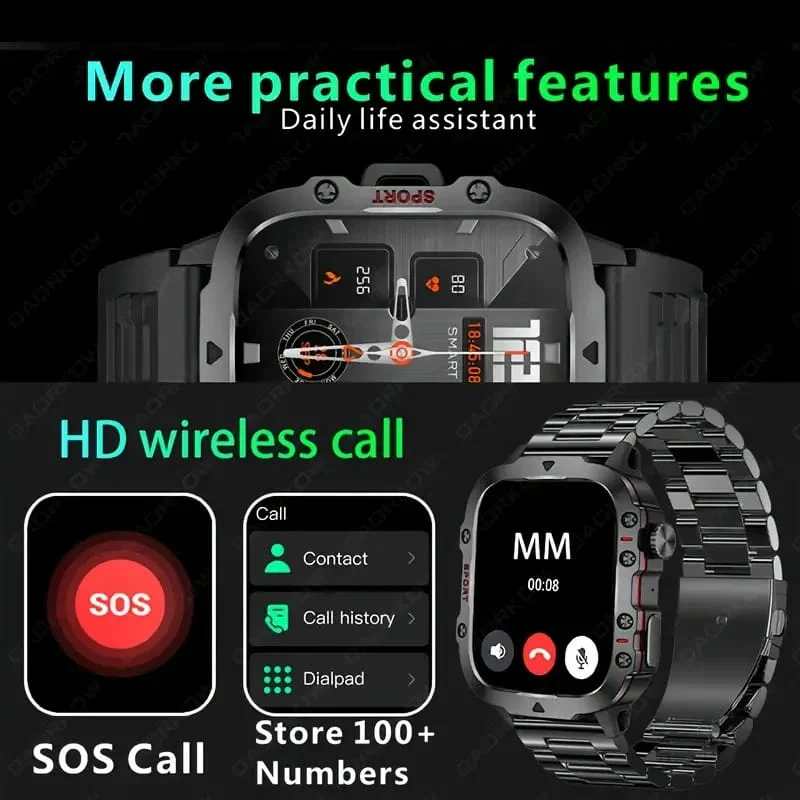 Rugged Outdoor Smart Watch - 100+ Sports Modes - Image 10
