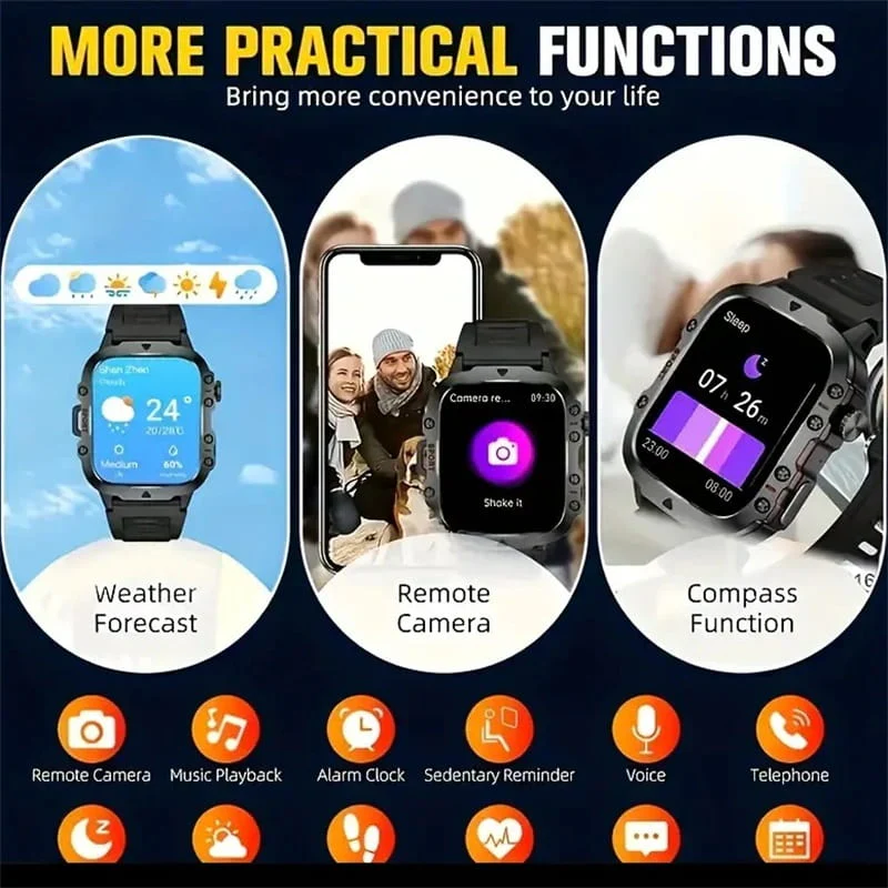 Rugged Outdoor Smart Watch - 100+ Sports Modes - Image 5