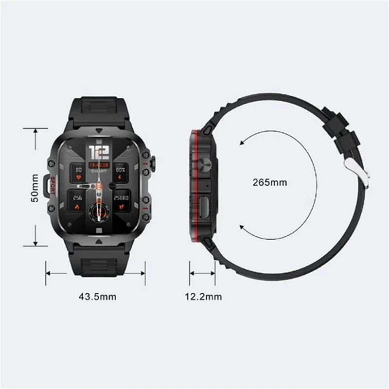 Rugged Outdoor Smart Watch - 100+ Sports Modes - Image 9