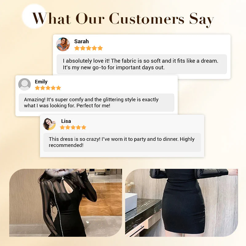 🎅Christmas Pre-sale🎁Sexy Cut-out Body-con Dress - Image 7