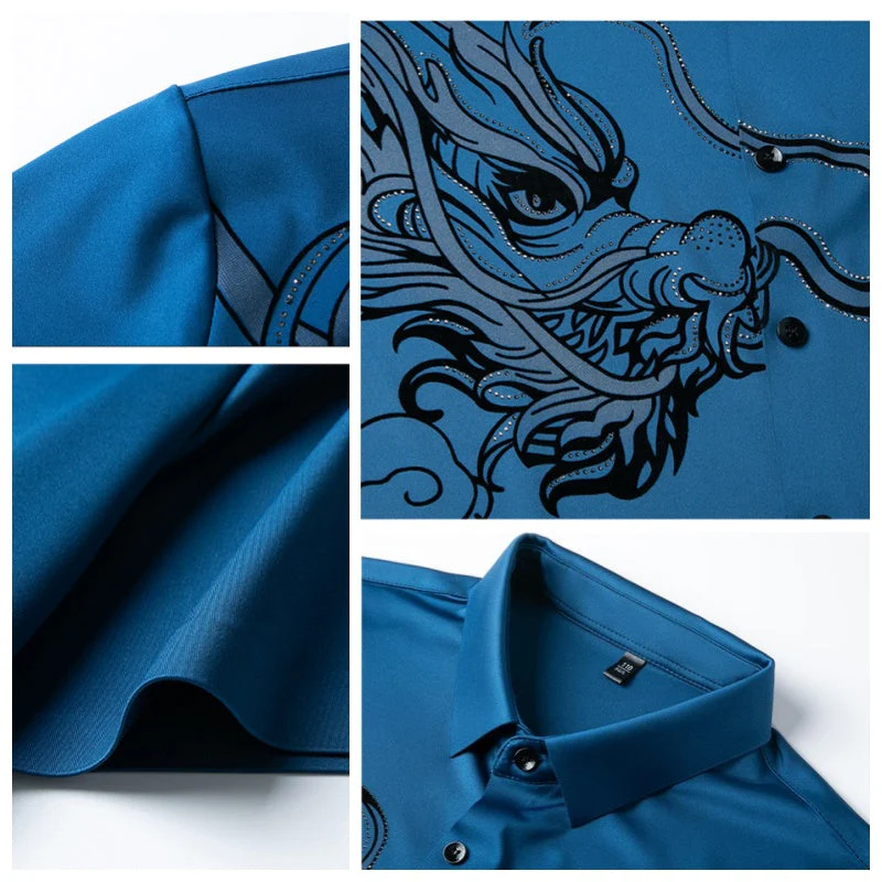 Men’s Business Casual Ice Silk Short Sleeve Shirt - Image 8