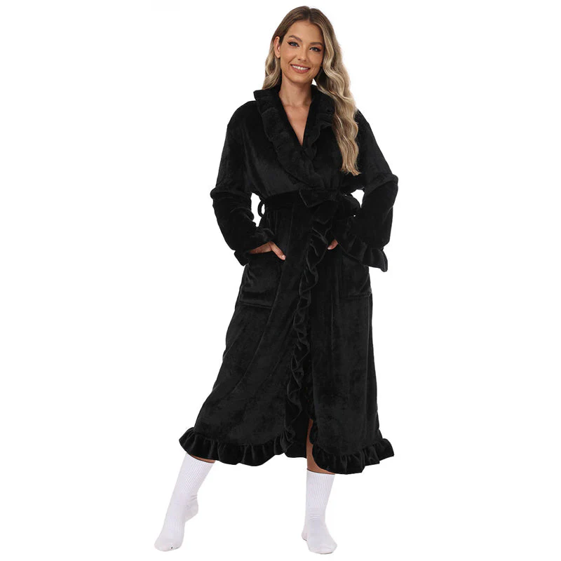 🔥Halloween Early Bird Offer✨Soft Fluffy Bathrobe 🧖♀️ – Skin-Friendly Fabric, Cozy Warmth for Post-Shower - Image 32