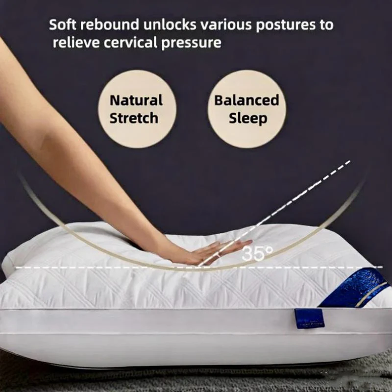🥰40% OFF! ☁️High-Resilience Down-Like Pillow Set (2-Piece) 💤Instantly feel like you're floating on clouds—all-night support without flattening! - Image 2