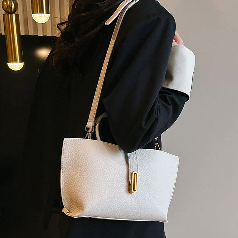 💎Women's Elegant Solid Color French Style Handbag - Image 4