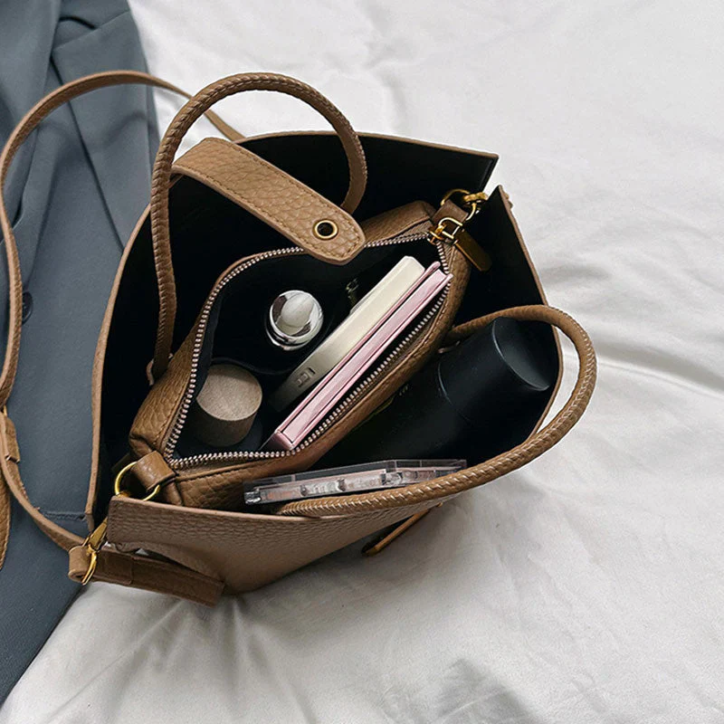 💎Women's Elegant Solid Color French Style Handbag - Image 5