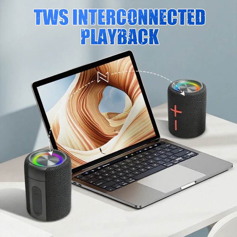 🔊🎵 Magnetic, detachable Bluetooth speaker: 2-in-1 design, powerful stereo sound, perfect for on the go 🏕️⚡ - Image 3