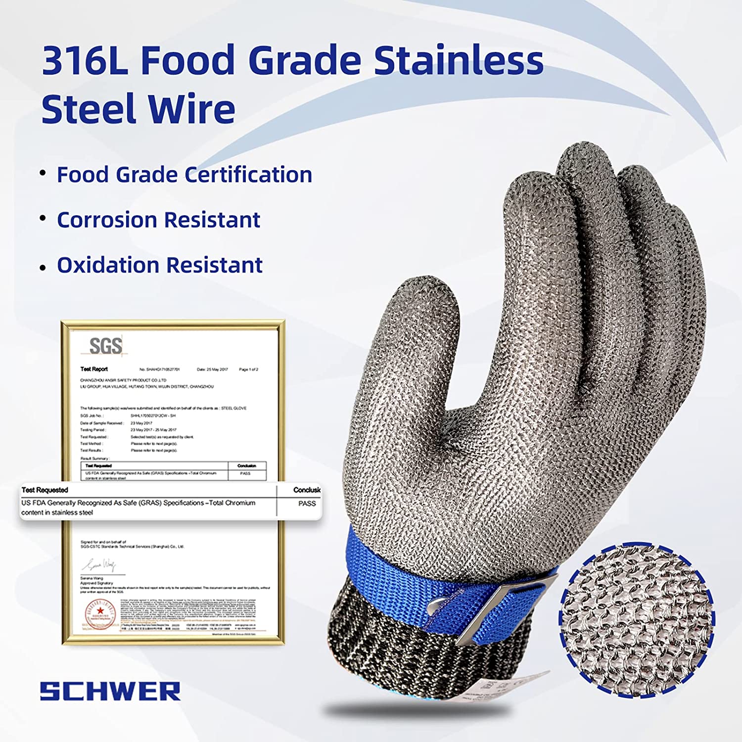 🧤Food Grade Stainless Steel Mesh Metal Glove - Image 5