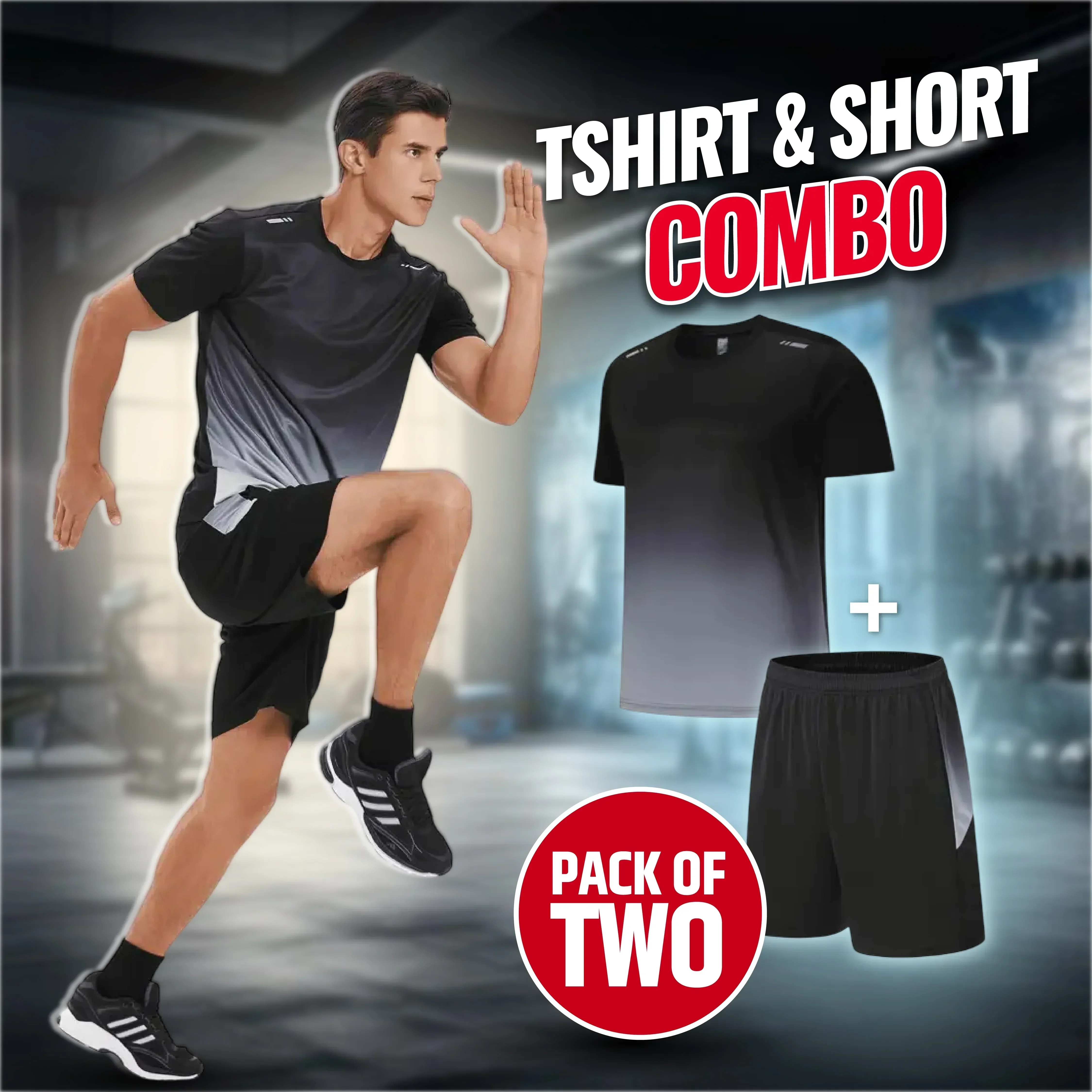 🎁Summer Hot Sale 50% OFF☀️💦Men’s Loose-Fit Breathable Quick-Drying Athletic T-Shirt & Shorts Tracksuit - Image 16