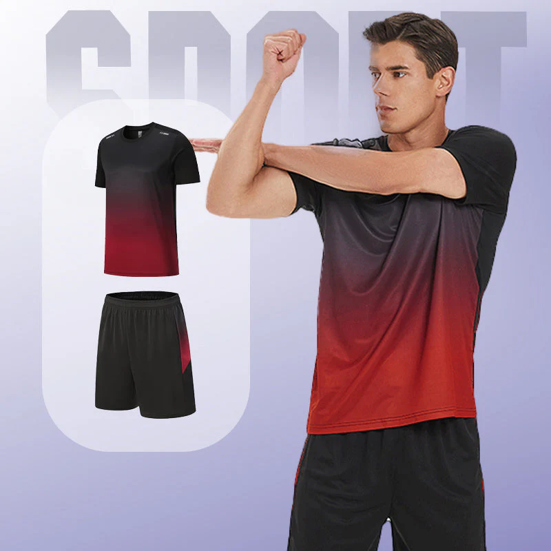 🎁Summer Hot Sale 50% OFF☀️💦Men’s Loose-Fit Breathable Quick-Drying Athletic T-Shirt & Shorts Tracksuit - Image 3