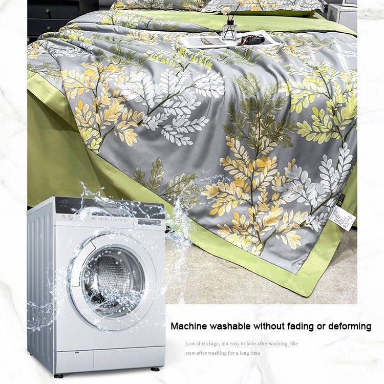 Washable Icy Cool Breathable Summer Quilt 4-piece Set - Image 4