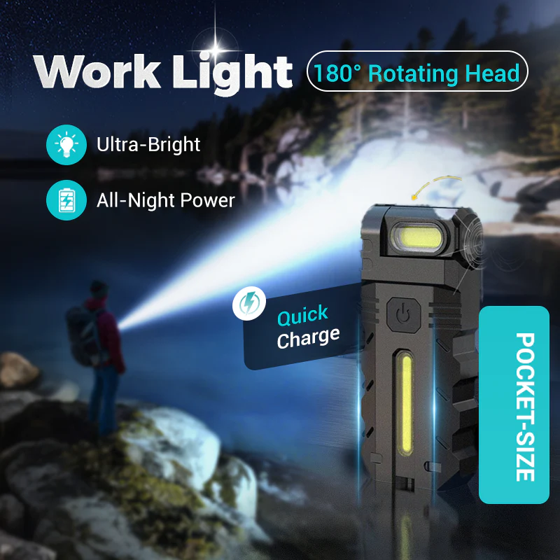 🆒40% OFF!⚡180° Rotating Head LED Work Light