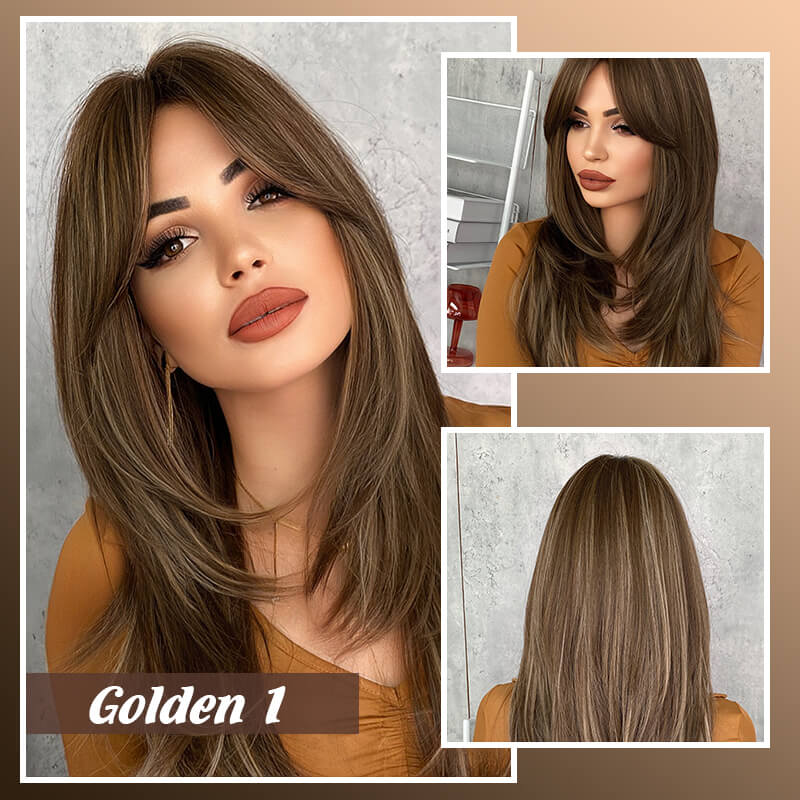 💕HOT SALE 50% OFF💕Wig long hair Layered bangs wigs - Image 11