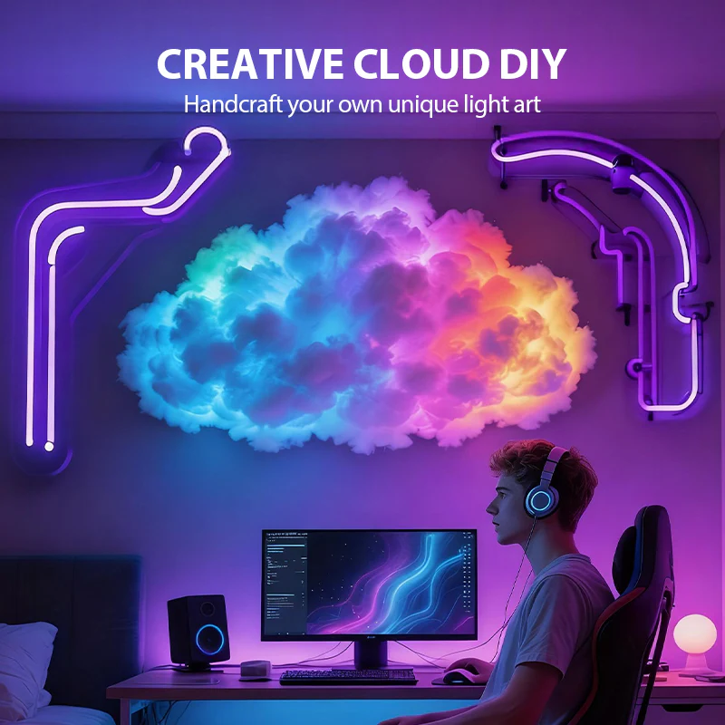 🌈☁️ 40% off⏳DIY USB-Powered Thundercloud LED Light Decor - Image 2