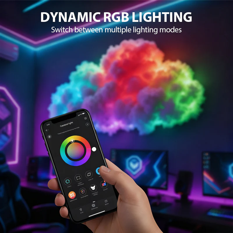 🌈☁️ 40% off⏳DIY USB-Powered Thundercloud LED Light Decor - Image 3