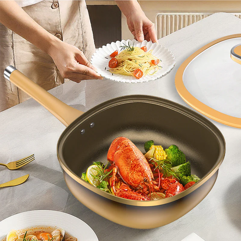 ⏳Time-limited Special⏰12in Titanium Alloy Non-Stick Pot with Lid - Image 4