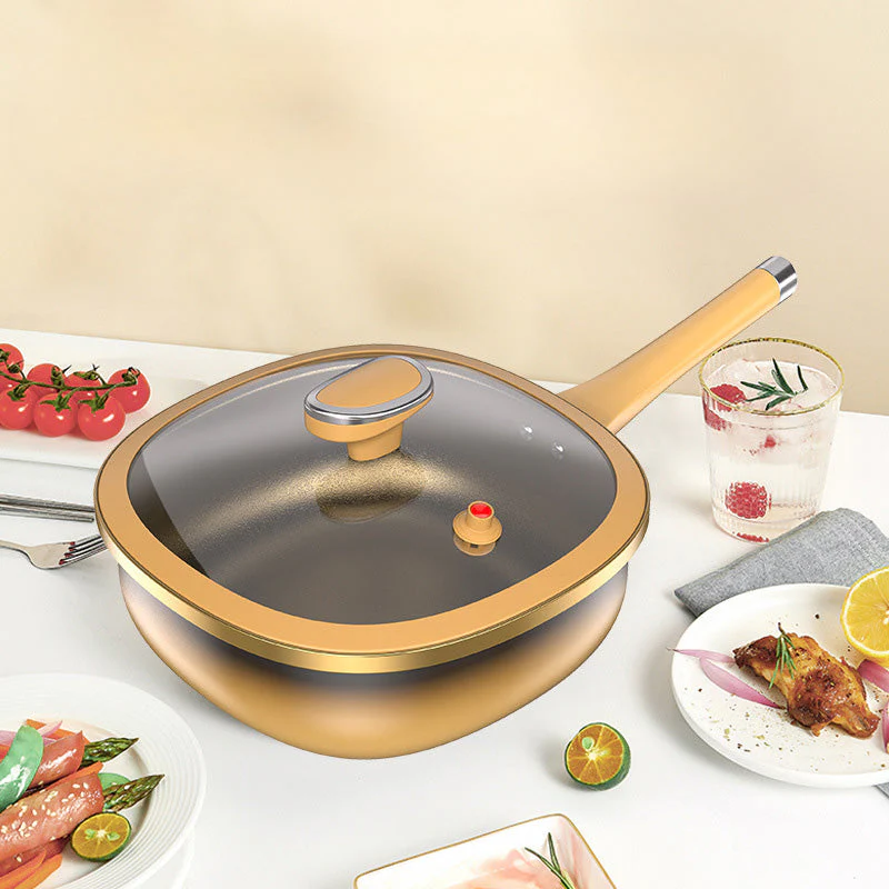 ⏳Time-limited Special⏰12in Titanium Alloy Non-Stick Pot with Lid - Image 7