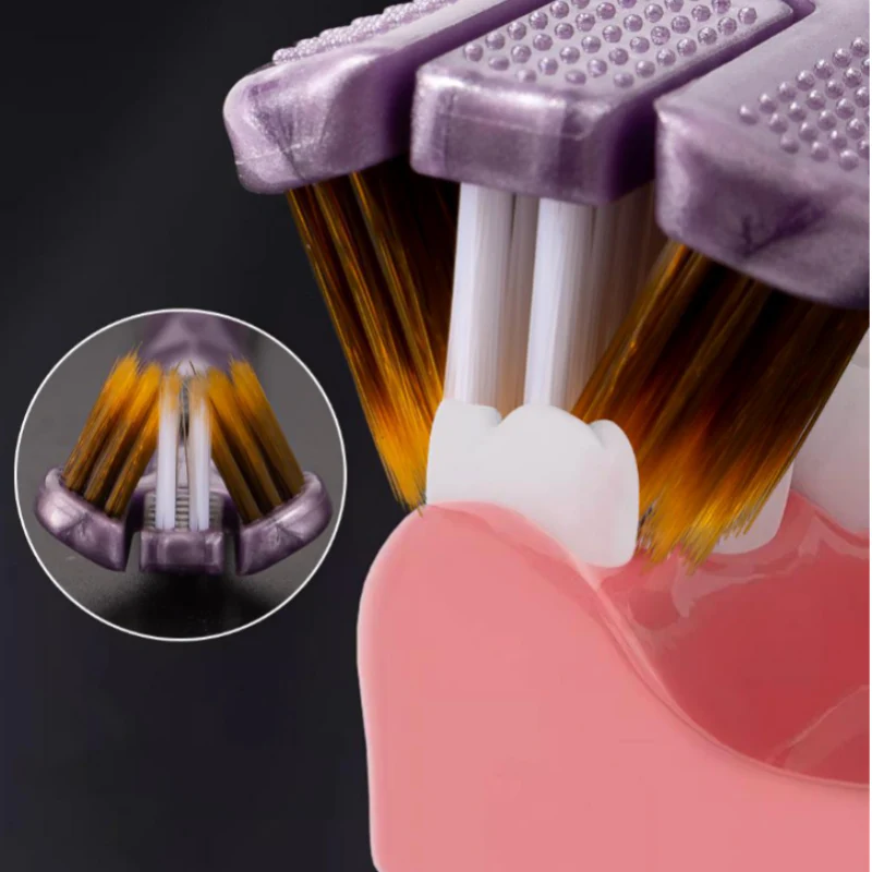 Three-head multi-angle cleaning toothbrush to ensure your oral safety - Image 2