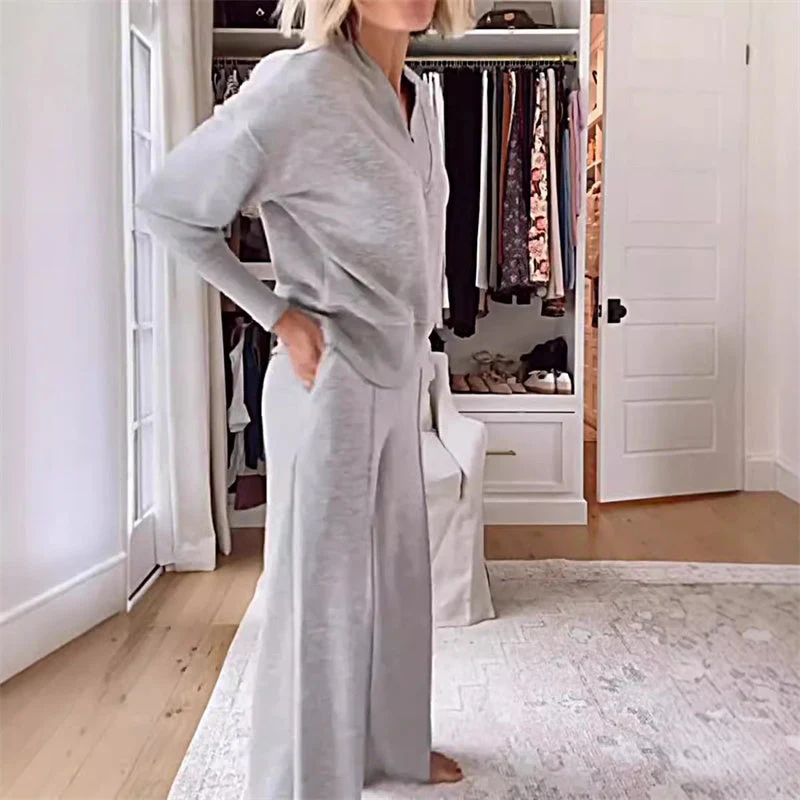 Women's casual fashion set 💕(top + trousers) - Image 2