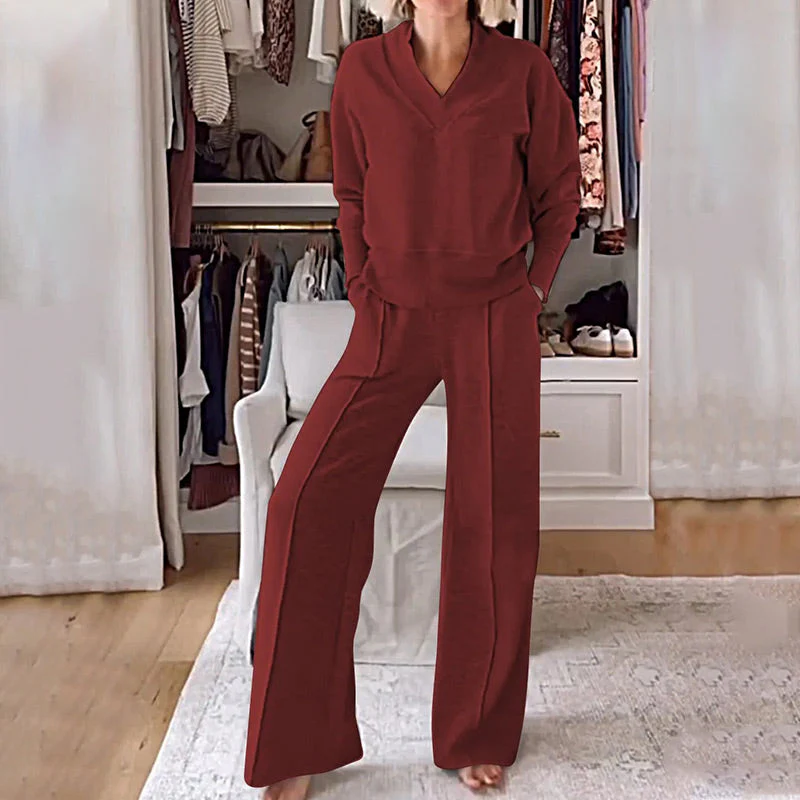 Women's casual fashion set 💕(top + trousers) - Image 6