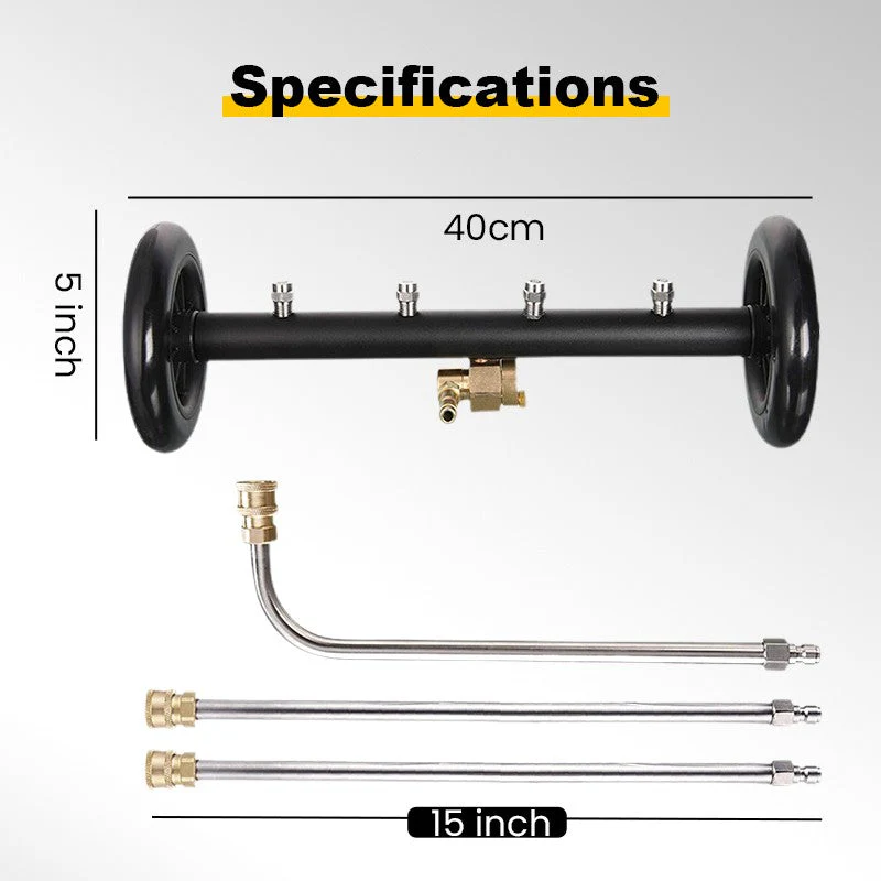 🔥2025 Hot Sale 50% OFF🔥Undercarriage Pressure Cleaner Water Broom - Image 10