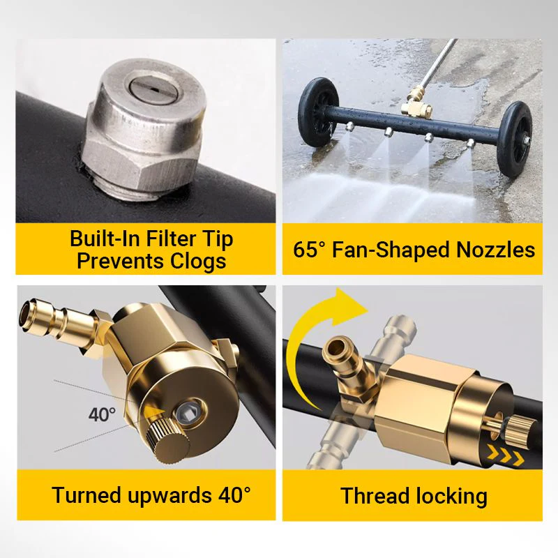 🔥2025 Hot Sale 50% OFF🔥Undercarriage Pressure Cleaner Water Broom - Image 7