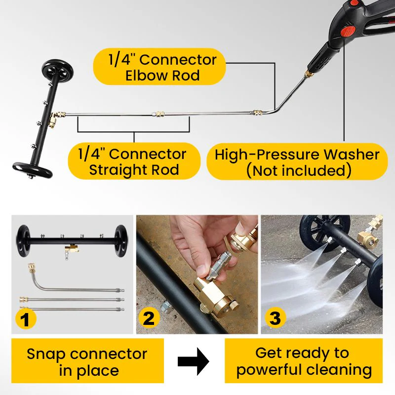 🔥2025 Hot Sale 50% OFF🔥Undercarriage Pressure Cleaner Water Broom - Image 8