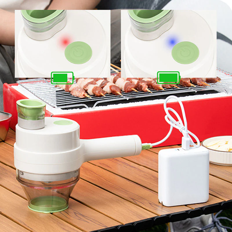 Multifunctional Handheld Electric Vegetable Cutter Set - Image 9