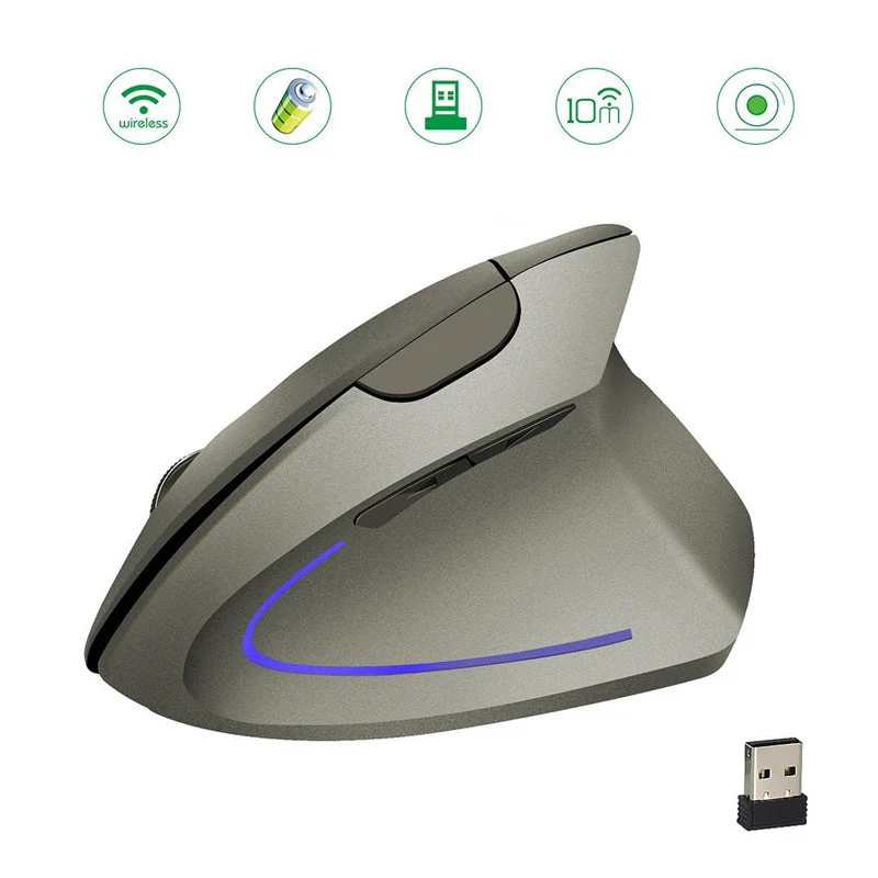 🖱️✨Wireless USB Rechargeable Ergonomic Vertical Optical Mouse - Image 7