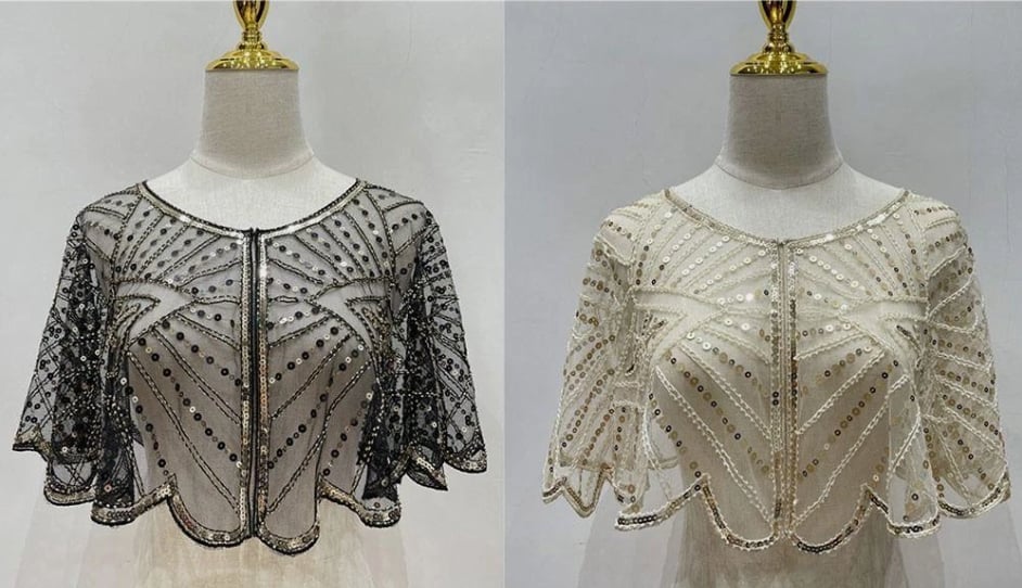 🔥 Vintage Lace Beaded Shawl🔥 - Image 11