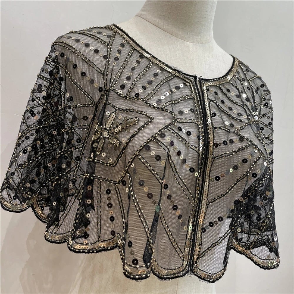 🔥 Vintage Lace Beaded Shawl🔥 - Image 9