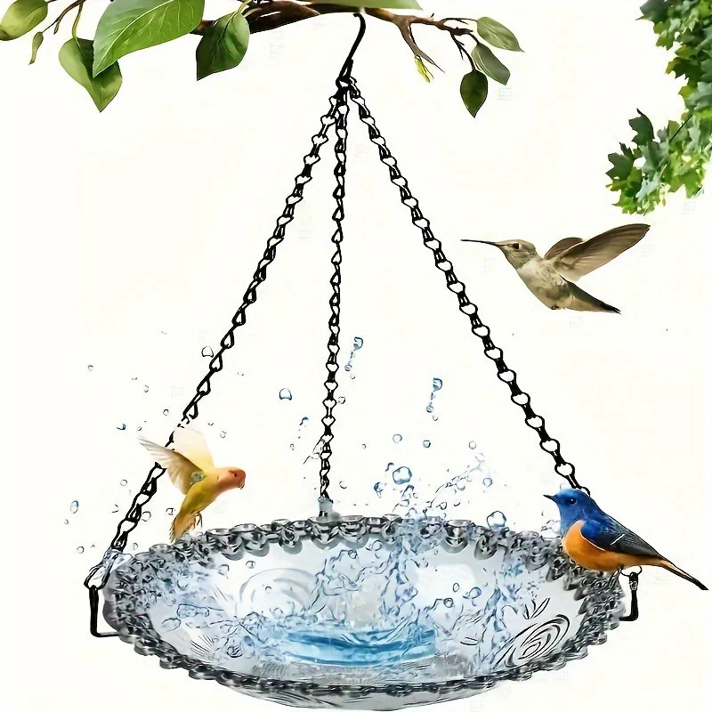 🥳2026 HOT SALE🐦40% OFF!🌧️ Vintage-Style Bird Feeder with Bath – Hangs anywhere, easy to fill. Attracts robins & blue tits. Perfect for nature lovers. 🏡 - Image 11