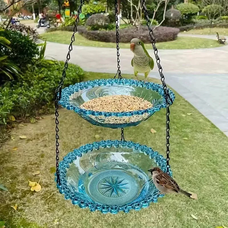 🥳2026 HOT SALE🐦40% OFF!🌧️ Vintage-Style Bird Feeder with Bath – Hangs anywhere, easy to fill. Attracts robins & blue tits. Perfect for nature lovers. 🏡 - Image 13
