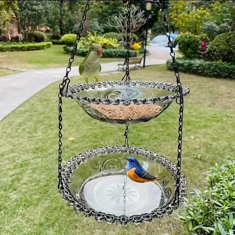 🥳2026 HOT SALE🐦40% OFF!🌧️ Vintage-Style Bird Feeder with Bath – Hangs anywhere, easy to fill. Attracts robins & blue tits. Perfect for nature lovers. 🏡 - Image 15