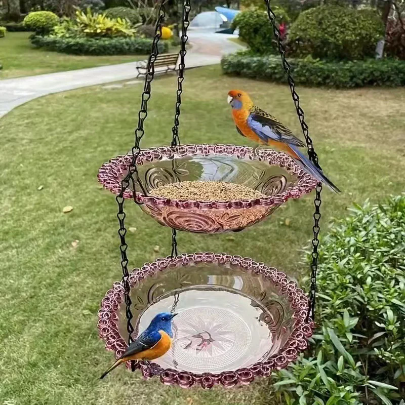🥳2026 HOT SALE🐦40% OFF!🌧️ Vintage-Style Bird Feeder with Bath – Hangs anywhere, easy to fill. Attracts robins & blue tits. Perfect for nature lovers. 🏡 - Image 16