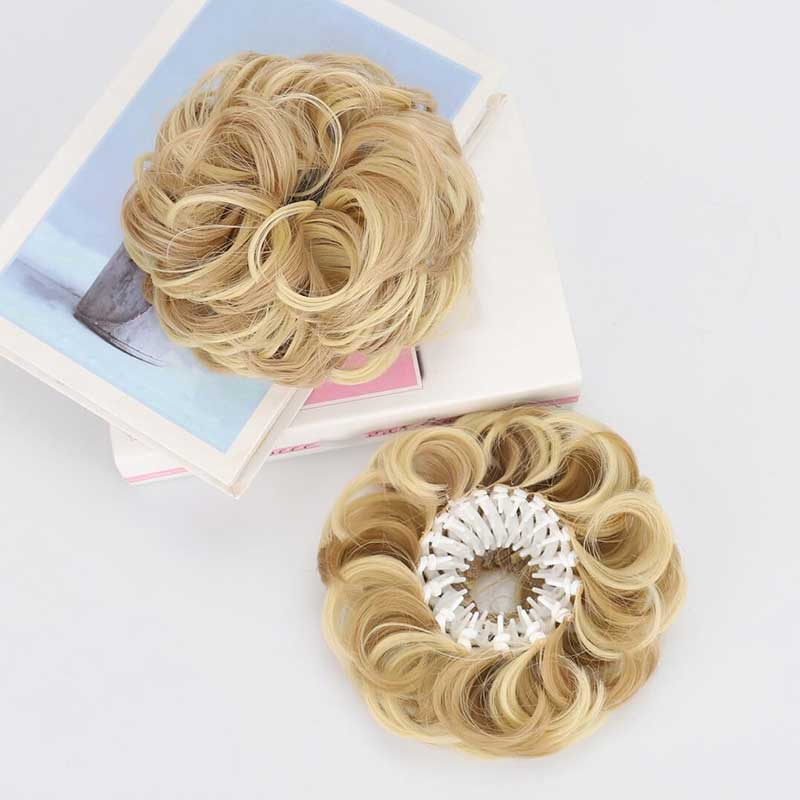 🔥Voluminous Synthetic Bun Wig with Adjustable Clip - Image 3