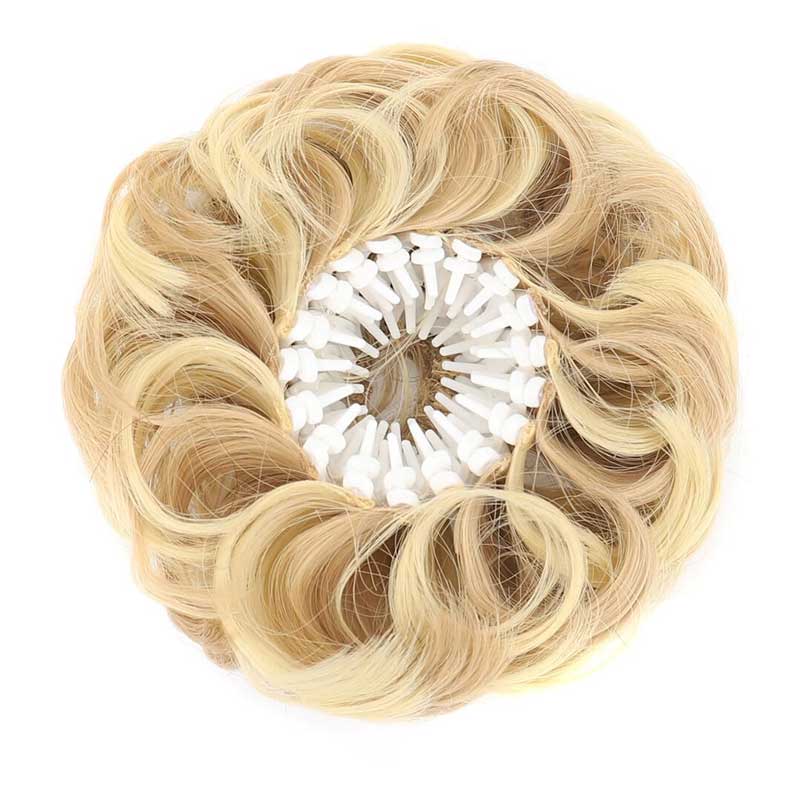 🔥Voluminous Synthetic Bun Wig with Adjustable Clip - Image 5