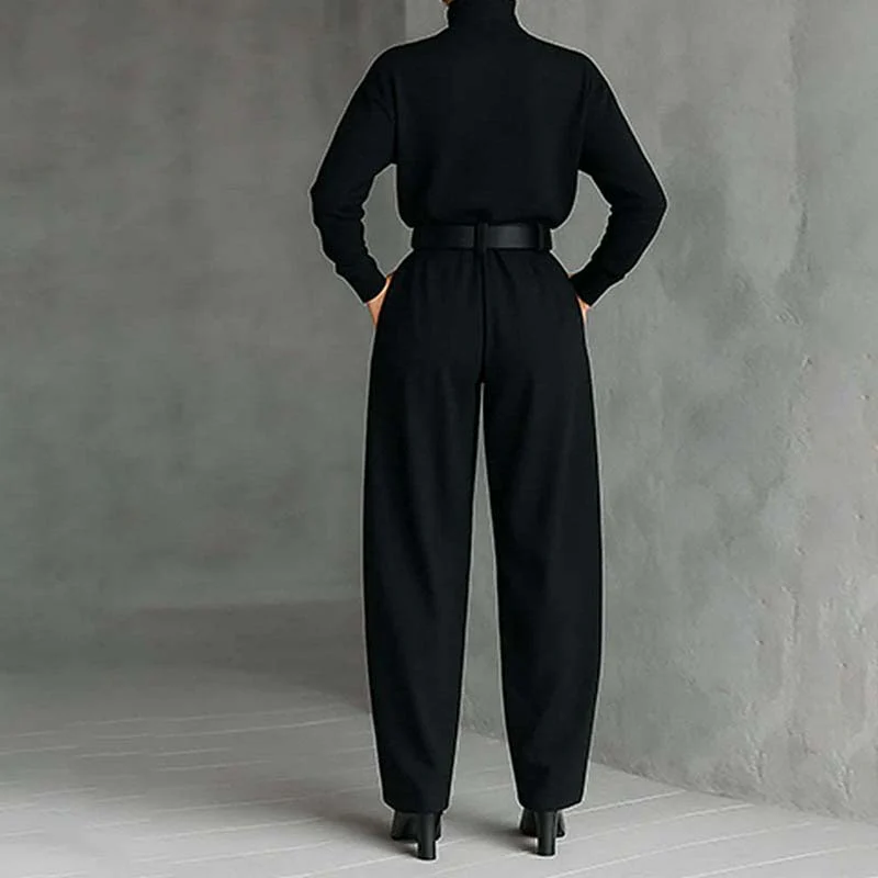 👗40% off🧵Women’s Elegant Turtleneck Top & High-Waist Pants Set (Get a Free Belt)👚👖 - Image 8