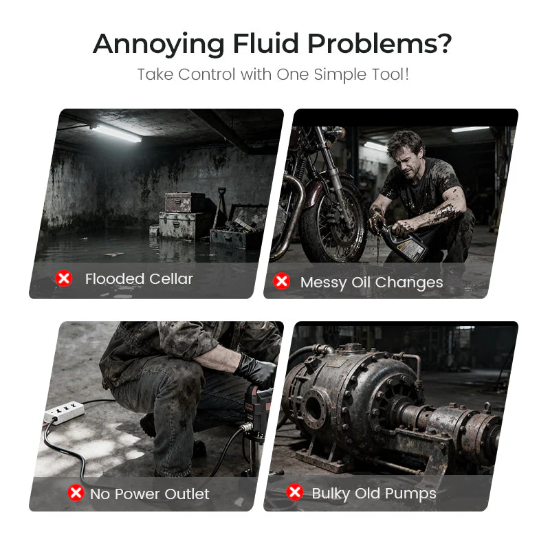 🥇【Industrial-Grade High-Efficiency Choice】38mm High-Power Oil/Water Pump Kit｜💯Blue Portable Design｜Easy to Carry｜Versatile Applications!🌟 - Image 2